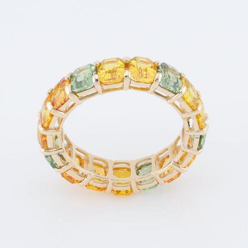 Zonder Minimumprijs - Ring - 14 karaat Geel goud - 3.82ct., Handtassen en Accessoires, Ringen
