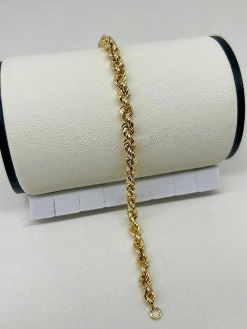 Armband - 18 karaat Geel goud - Gele gouden touwarmband, Handtassen en Accessoires, Armbanden
