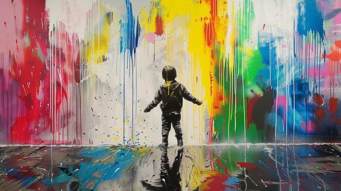 Dine Chanima (XX-XXI) - (XXL) Giant Urban Childhood Fantasy, Antiek en Kunst, Kunst | Designobjecten