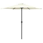 Parasol Aluminium Paal | Retour Deal | Zandwit -46%, Verzenden, Nieuw, 2 tot 3 meter, Stokparasol