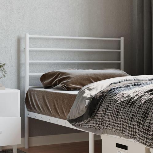 vidaXL Tête de lit métal blanc 80 cm, Huis en Inrichting, Slaapkamer | Bedden, Verzenden