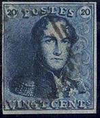 België 1849 - Zegel 197 van de plaat ( lijn op de, Postzegels en Munten, Postzegels | Europa | België, Gestempeld