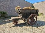 Antieke houten getrokken kiepwagen, Ophalen, Nieuw