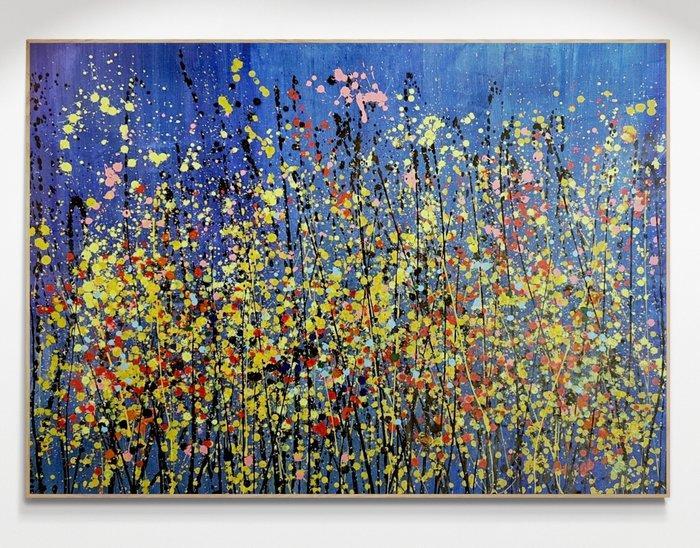 Jane Grieco - Noche en floración - Tableau, unique, format, Antiquités & Art, Art | Peinture | Moderne