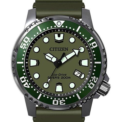 Citizen - Promaster Aqualand DiverS ISO 6425 Green Edition, Handtassen en Accessoires, Horloges | Heren