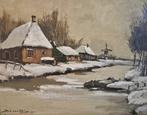 Jos van Dijk (1913-2000) - De Hollandse Polder in Winter