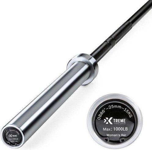 Xtreme Fitness CrossFit Women’s Barbell 15 kg Gym PT Thuis, Sport en Fitness, Fitnessapparatuur, Overige typen, Nieuw, Metaal