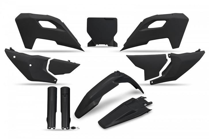 UFO plastic kit Zwart Husqvarna TC/FC 125/250/350/450 2023-, Motoren, Onderdelen | Overige, Verzenden
