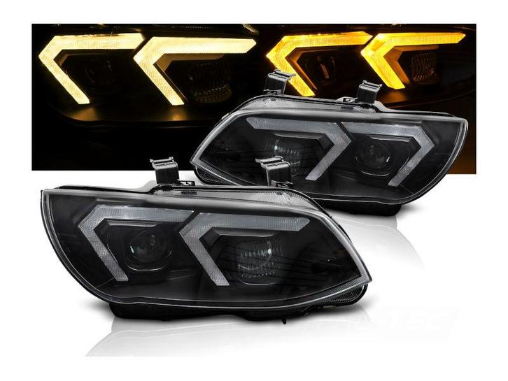 Xenon koplampen Yellow LED DRL Black geschikt voor BMW E92, Auto-onderdelen, Verlichting, Nieuw, Universele onderdelen, Verzenden