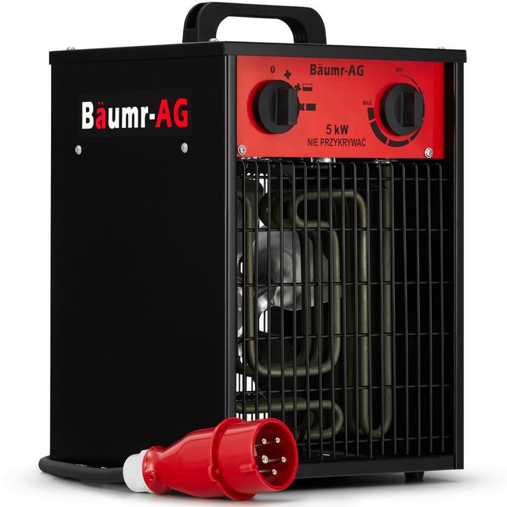 Werkplaatskachel 5 kW - ventilatorkachel met thermostaat, Doe-het-zelf en Bouw, Verwarming en Radiatoren, Nieuw, Ophalen of Verzenden