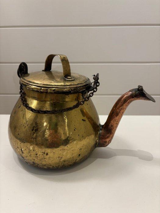 Fluitketel (2) - Messing, Koper - En theepot uit het begin, Antiek en Kunst, Antiek | Overige Antiek