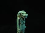 Oud-Egyptisch Faience Amulet van Taweret, de hippo-godin van