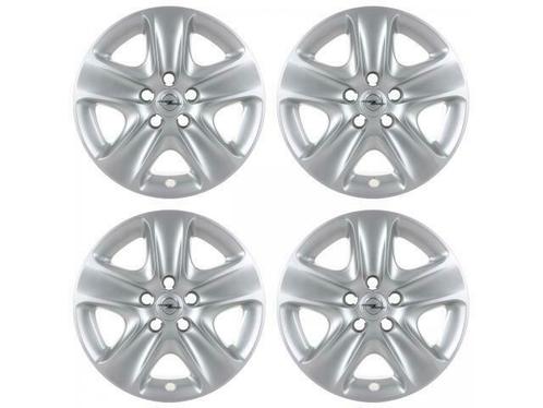 4x ORIGINELE GM Opel Wielkap Wielkap ZILVER 16 Inch ASTRA H, Auto-onderdelen, Banden en Velgen, Ophalen of Verzenden