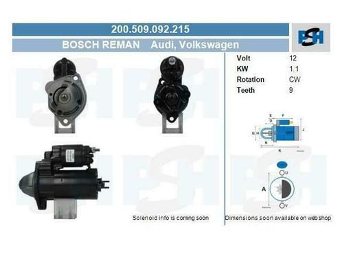 Startmotor 1,1 kW AUDI 80 B3+B4 100 C4 A4 B5+B6+B7 A6 C4+C5, Auto-onderdelen, Motor en Toebehoren, Ophalen of Verzenden