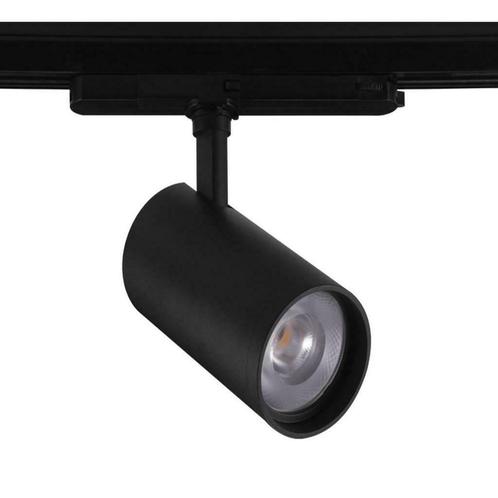 LED 3-Fase Railspot 30w | Torino | Zwart - Exclusief stekker, Maison & Meubles, Lampes | Spots, Envoi