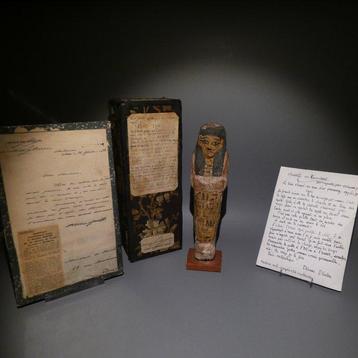 Égypte ancienne Bois Shabti Ushabti pour Iyai. 23,5 cm H.