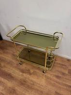 Serveerwagen - Glas, Messing, Metaal - Messing met zware