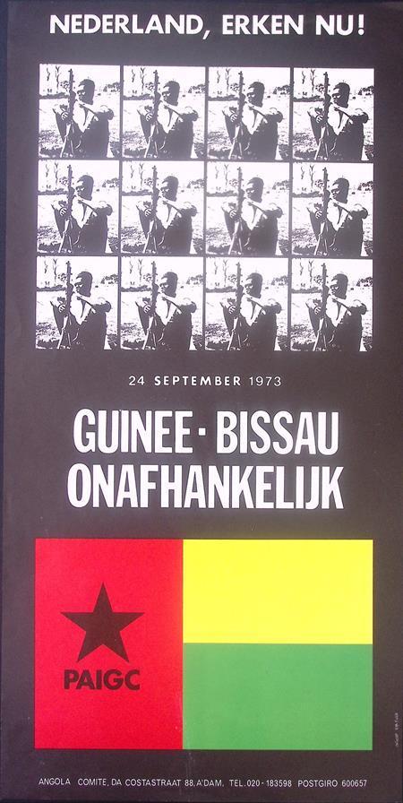 Poster voor de onafhankelijkheid van Guinee-Bissau (Posters), Verzamelen, Posters, Nieuw, Overige onderwerpen, Met lijst, Verzenden
