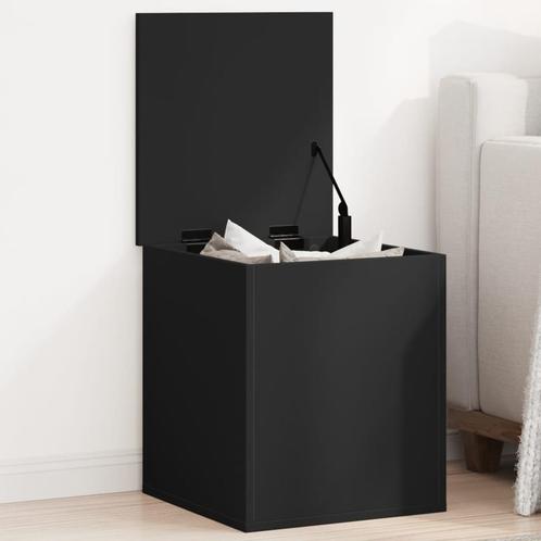 vidaXL Opbergbox 40x42x46 cm bewerkt hout zwart, Huis en Inrichting, Kasten | Overige, Nieuw, Verzenden