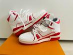 Louis Vuitton - LV Trainer  Mid White Red - Sneakers - Maat:, Nieuw