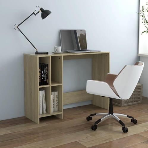 vidaXL Bureau 102,5x35x75 cm bewerkt hout sonoma, Huis en Inrichting, Bureaus, Nieuw, Verzenden