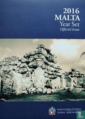 Malta jaarset 2016 (met muntteken) Ggantija temples, Postzegels en Munten, Munten | Europa | Euromunten, Setje, Verzenden