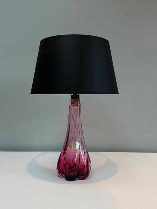 Val Saint Lambert - René Delvenne - Lampe de table - Cristal, Antiquités & Art, Antiquités | Éclairage