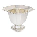 Art Deco flared octagonal pedestal vase / ice bucket / small