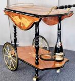 Chariot de service - Bois, Laiton - Élégance et classe
