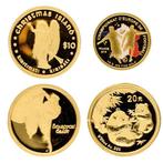 Biélorussie, Chine, Kiribati, Mali. 2005/2016 - Gouden, Postzegels en Munten