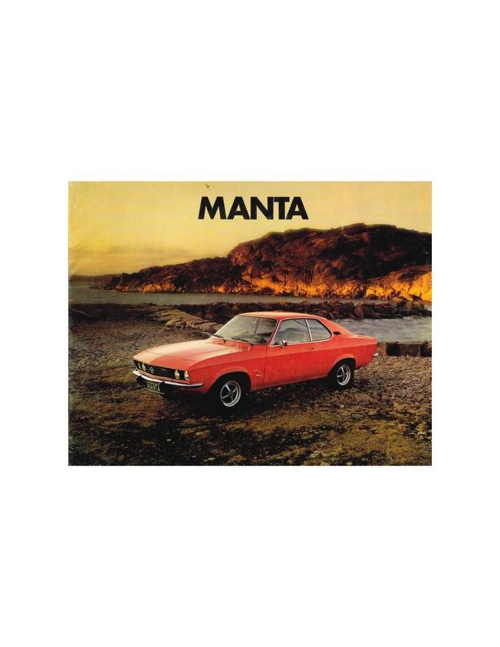 1973 OPEL MANTA BROCHURE NEDERLANDS, Livres, Autos | Brochures & Magazines, Enlèvement ou Envoi