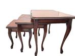 Tables gigognes (3) - Ronce de noyer - style Queen Anne