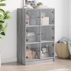 vidaXL Buffet haut avec portes gris sonoma 68x37x109cm, Verzenden, Neuf