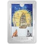 Niue. 2 Dollars 2024 Tarot Cards - The Moon, 1 Oz (.999)