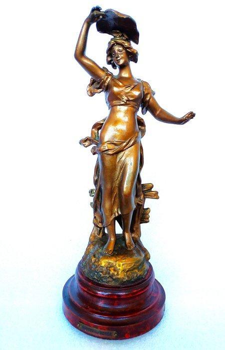 Beeld, Goutte de Rosee - 35 cm - brons metaal, Antiek en Kunst, Curiosa en Brocante