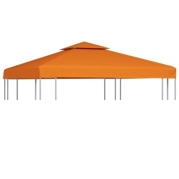 vidaXL Vervangend tentdoek prieel 310 g/m² 3x3 m oranje, Verzenden