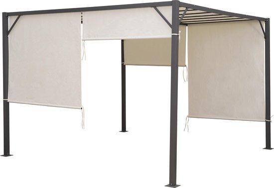 MaxxGarden Pergola - Tuinpaviljoen - 1 Gesloten Zijkant -..., Tuin en Terras, Partytenten, Nieuw, Ophalen of Verzenden