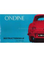 1960 RENAULT ONDINE INSTRUCTIEBOEKJE NEDERLANDS, Auto diversen, Handleidingen en Instructieboekjes