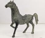 Statue, Groot beeld Tang style paard - Verguld brons - China