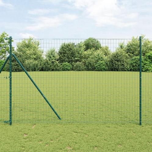 vidaXL Euro Omheining Groen 1.6x10 m Staal, Tuin en Terras, Tuinhekken en Hekwerk, Nieuw, Verzenden