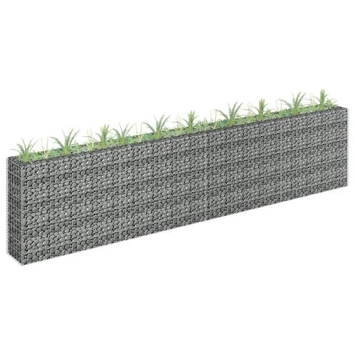 vidaXL Gabion plantenbak verhoogd 360x30x90 cm, Tuin en Terras, Bloempotten, Nieuw, Verzenden