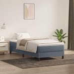 vidaXL Boxspring met matras fluweel donkergrijs 80x220 cm, Verzenden, Nieuw