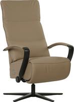 leren industriële relaxstoel - zithoogte medium -  ( leer), Huis en Inrichting, Fauteuils, Nieuw, Ophalen of Verzenden, 50 tot 75 cm
