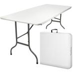 MaxxGarden Vouwtafel - Tuintafel - 180x70x74 cm - Wit, Ophalen of Verzenden, Nieuw