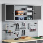 vidaXL Gereedschapskast en Pegboard Set 6 pcs Zwart 150 x 20, Doe-het-zelf en Bouw, Verzenden, Nieuw