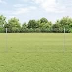 vidaXL Fence Posts 44 pcs Zilver Standaard Geëgalvaniseerd, Tuin en Terras, Verzenden, Nieuw
