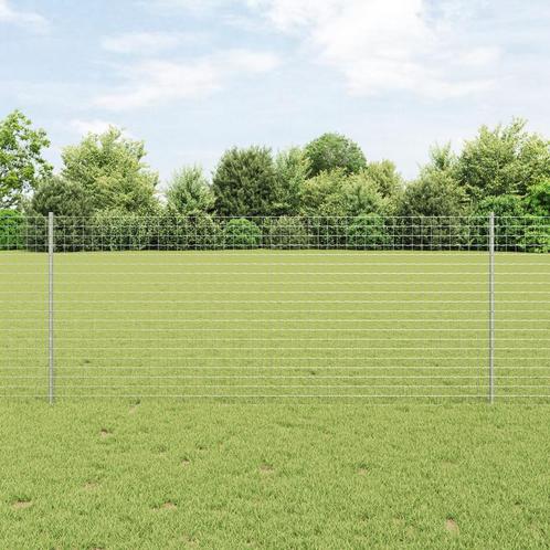 vidaXL Fence Posts 44 pcs Zilver Standaard Geëgalvaniseerd, Tuin en Terras, Palen, Balken en Planken, Nieuw, Verzenden