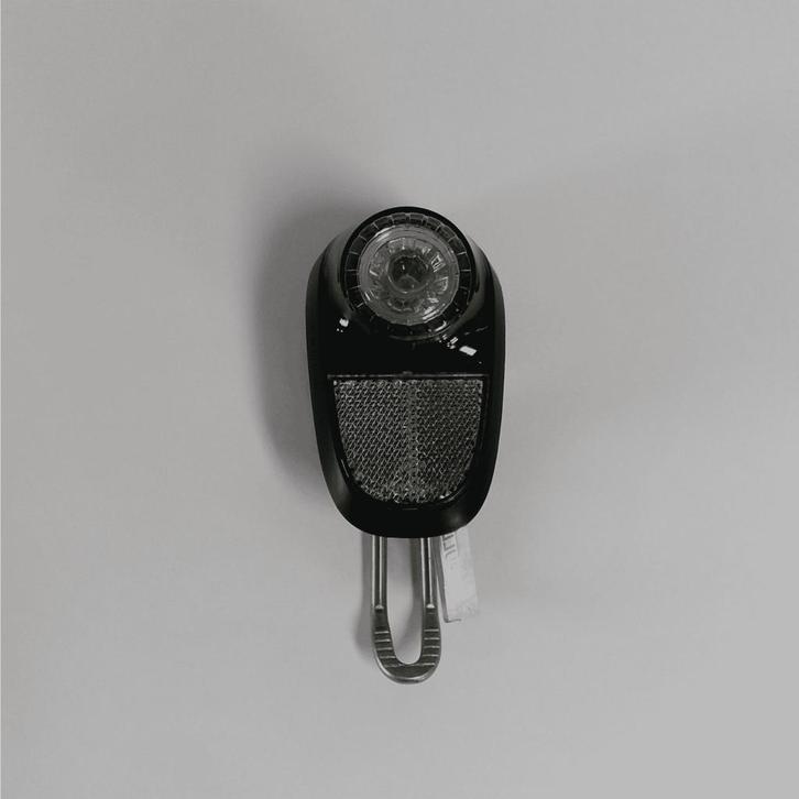 UNION LED koplamp op batterijen - ZWART, Fietsen en Brommers, Fietsaccessoires | Fietsverlichting, Nieuw, Verzenden