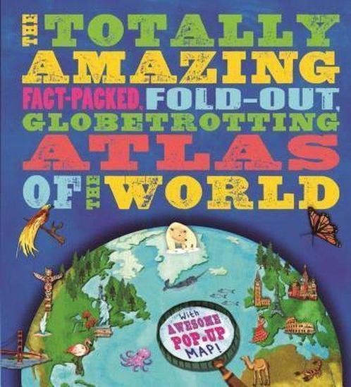 Barrons Amazing Fact-Packed, Fold-Out Atlas of the World, Boeken, Overige Boeken, Gelezen, Verzenden