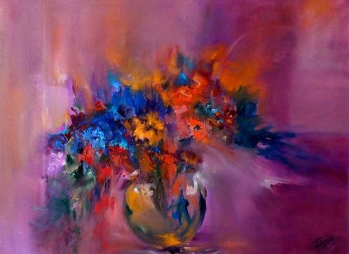 Isabel Tapias T - Explosión de primavera, Antiek en Kunst, Kunst | Schilderijen | Modern